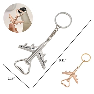 Metal Aircraft Bottle Opener Keychain Aviation Gift